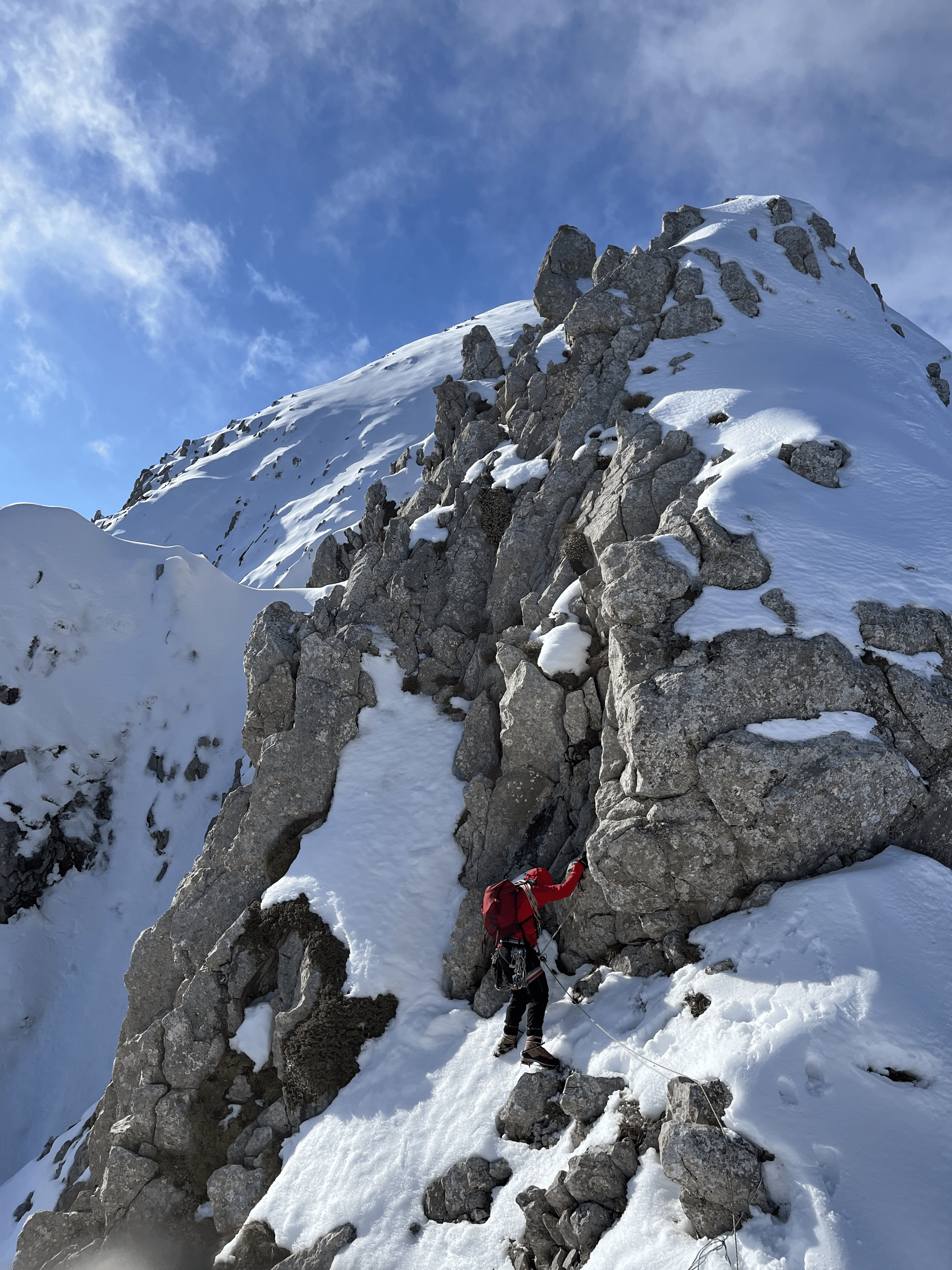 Πριν την έξοδο στην κορυφή.